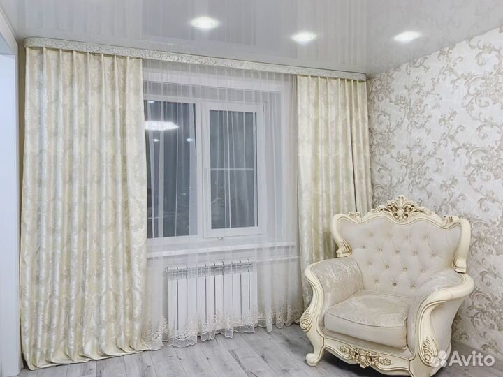 Шторы в молочно-пудровом цвете