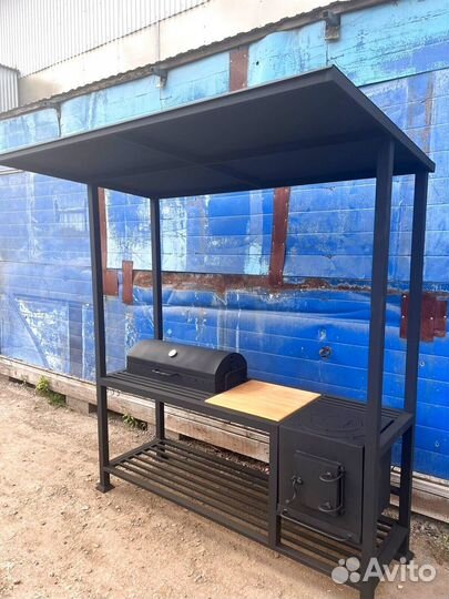 Беседка с мангалом