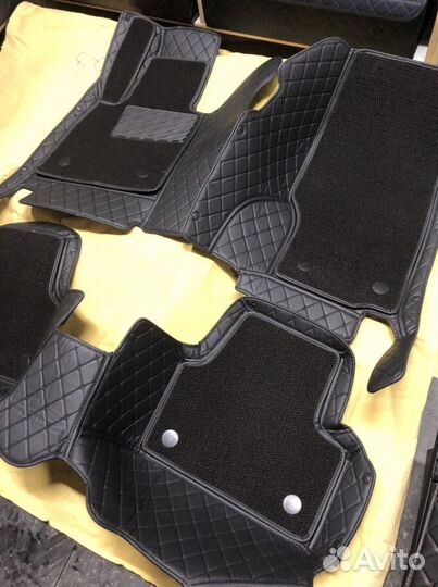 Автомобильные коврики 3d из экокожи на WV Tiguan