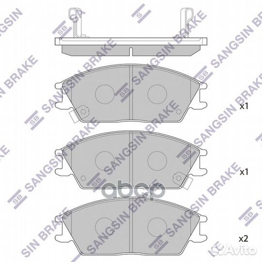 Колодки тоpм. hyundai accent (тагаз) /GET SP1047