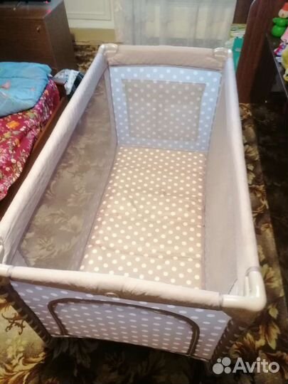 Детская кровать манеж happy baby