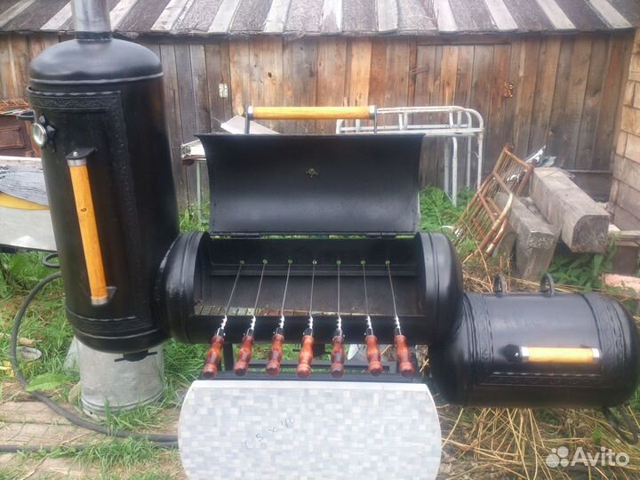 Мангал гриль смокер коптильня