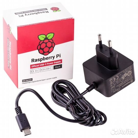 Блок питания Type-C 15.3 Вт для Raspberry Pi