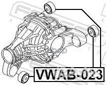 Сайлентблок подушки дифференциала vwab023 Febest