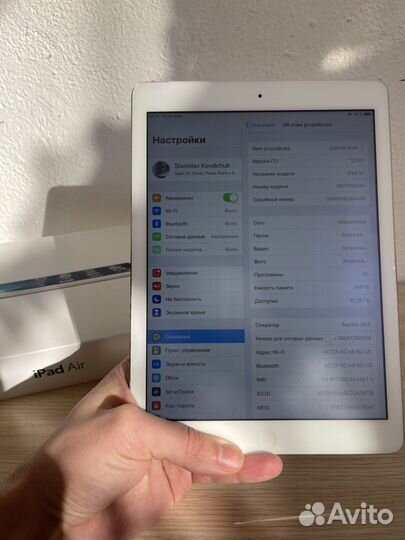 Apple iPad Air, 64 гб, 4G Wi-Fi + Cellular, silver