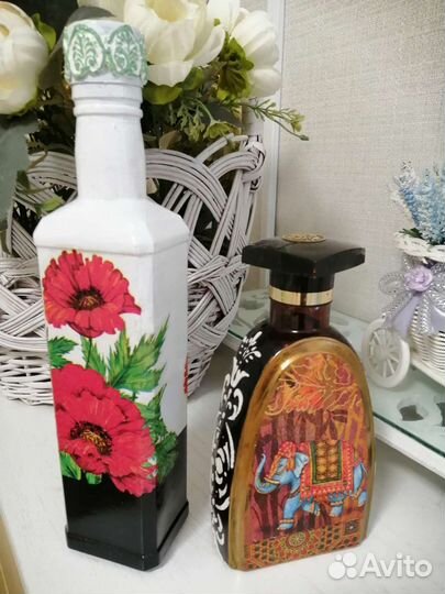 Бутылка декоративная