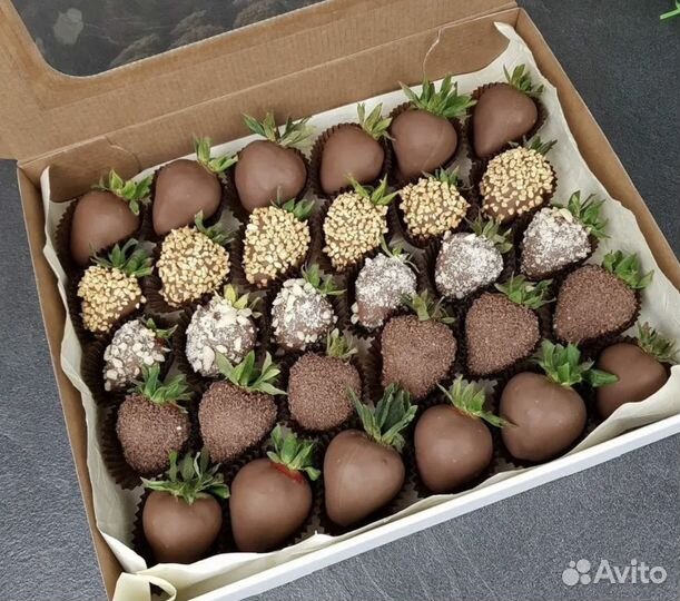 Клубничный букет Букет в шоколаде сладкий подарок