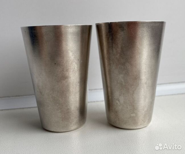 Серебряные стопки 2 штуки. Красивые