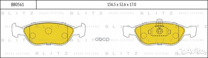 Колодки тормозные дисковые fiat Brava / Marea B