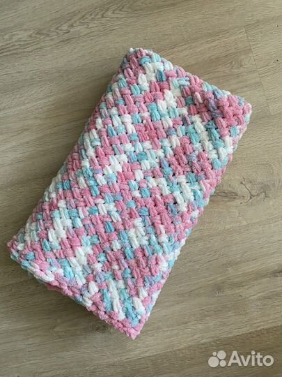 Вяжу на заказ плюшевые пледы