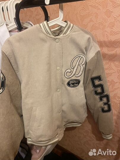 Вельветовый бомбер H&M