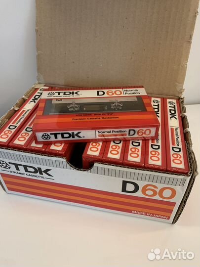 Аудиокассеты TDK D 60. japan. 1982 год