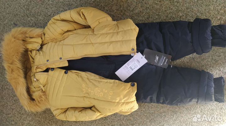 Куртка и штаны зимние для девочки 80 и 98