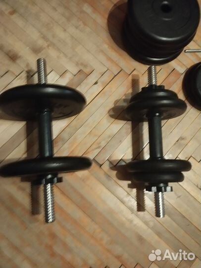 Скамья+гантели+штанга+блины