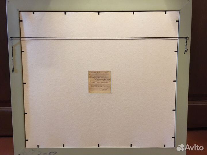 Картина в багете, холст/масло, 61Х67 см