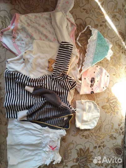 Вещи пакетом для девочки от 3 до 6 мес