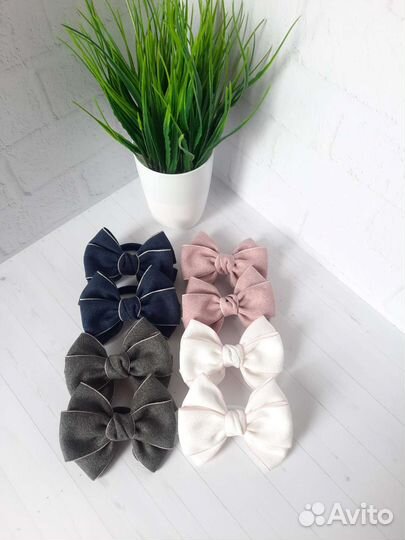 Бантики для волос ручной работы