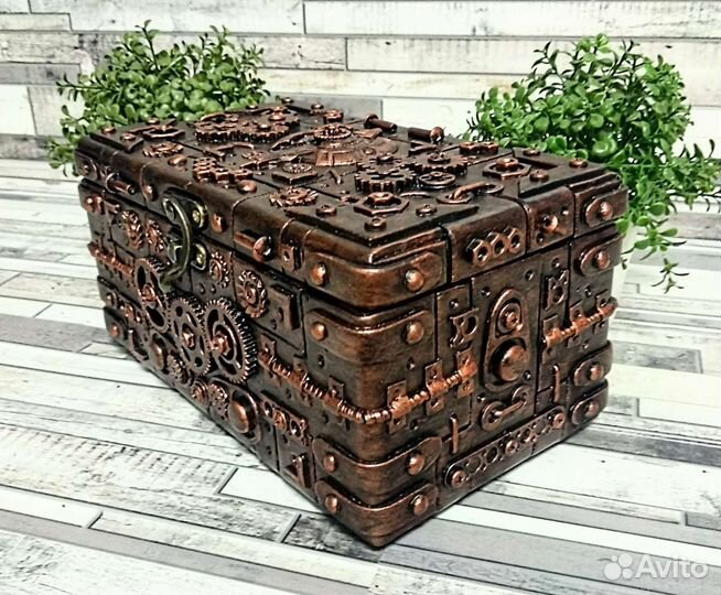 Шкатулка в стиле стимпанк