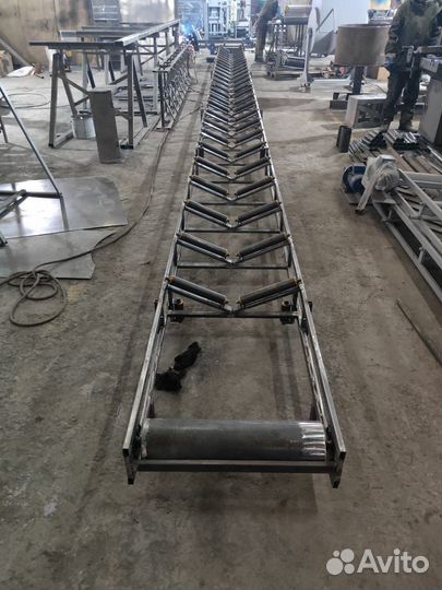Конвейер желобообразный, двух / трех роликовый