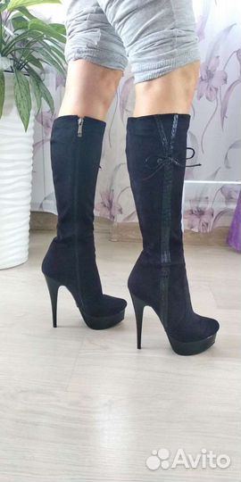 Сапоги на каблуке