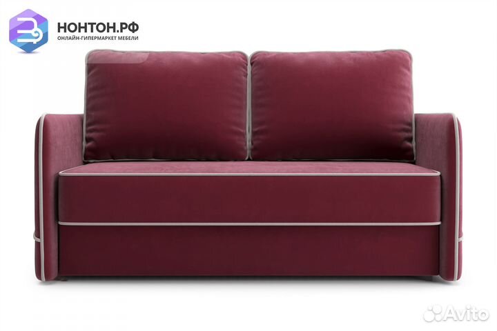 Диван еврокнижка Энерджи бордовый
