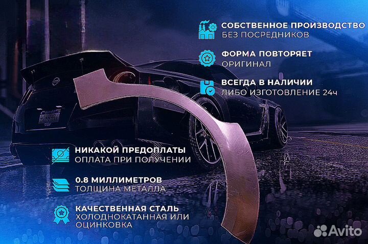 Ремонтные пороги и арки на Hyundai