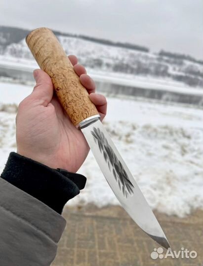 Нож якутский охотничий