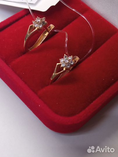Золотые серьги проба 2,66 Арт.008609030124