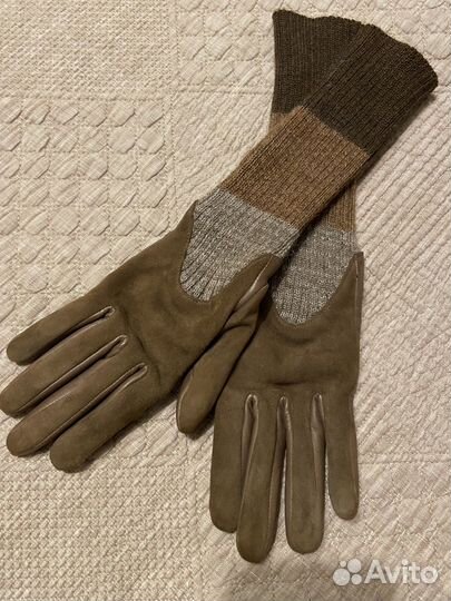 Перчатки женские кожаные 7 5