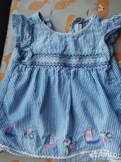 Платье боди для девочки 3-9 мес