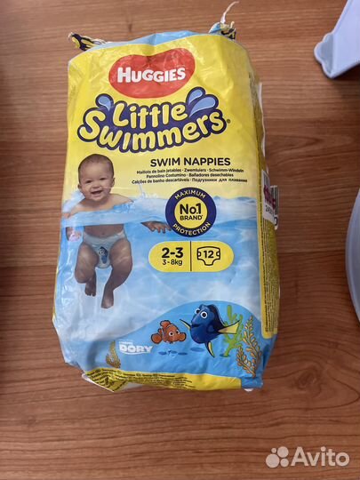 Детский водный коврик+ памперсы для бассейна