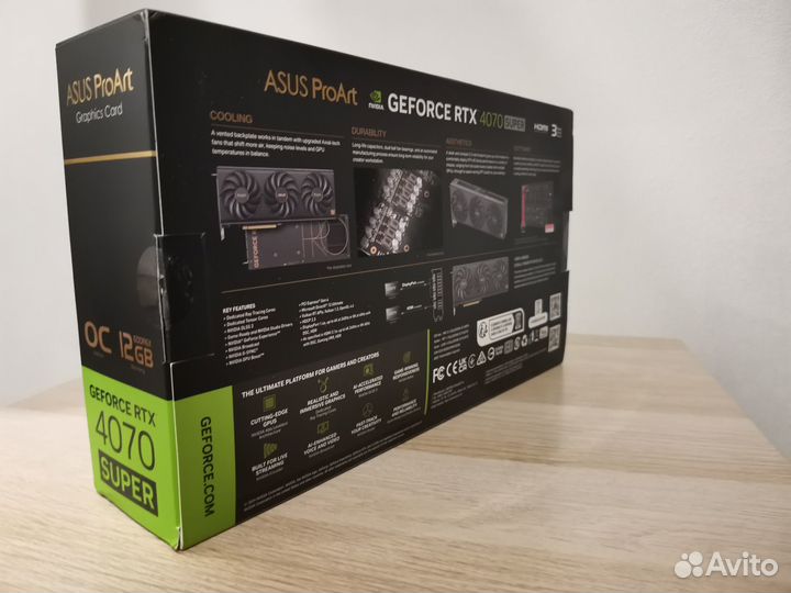 Новая Аsus RTX 4070 super proart