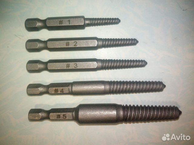 Набор извлекателей обломков болтов винтов шурупов