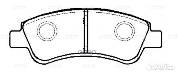 GK0889 колодки дисковые передние Peugeot 307 1