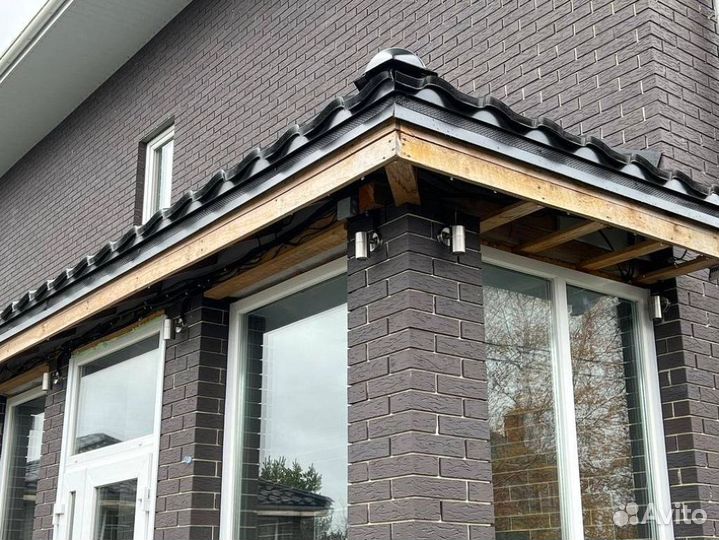 Облицовочный кирпич Коричневый пгт Лесной Городок