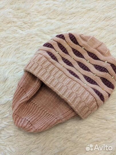 Комплект шапка и шарф женский