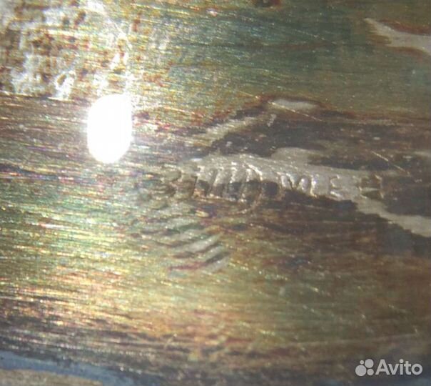 Редкая Антикварная пепельница - спичечница СССР