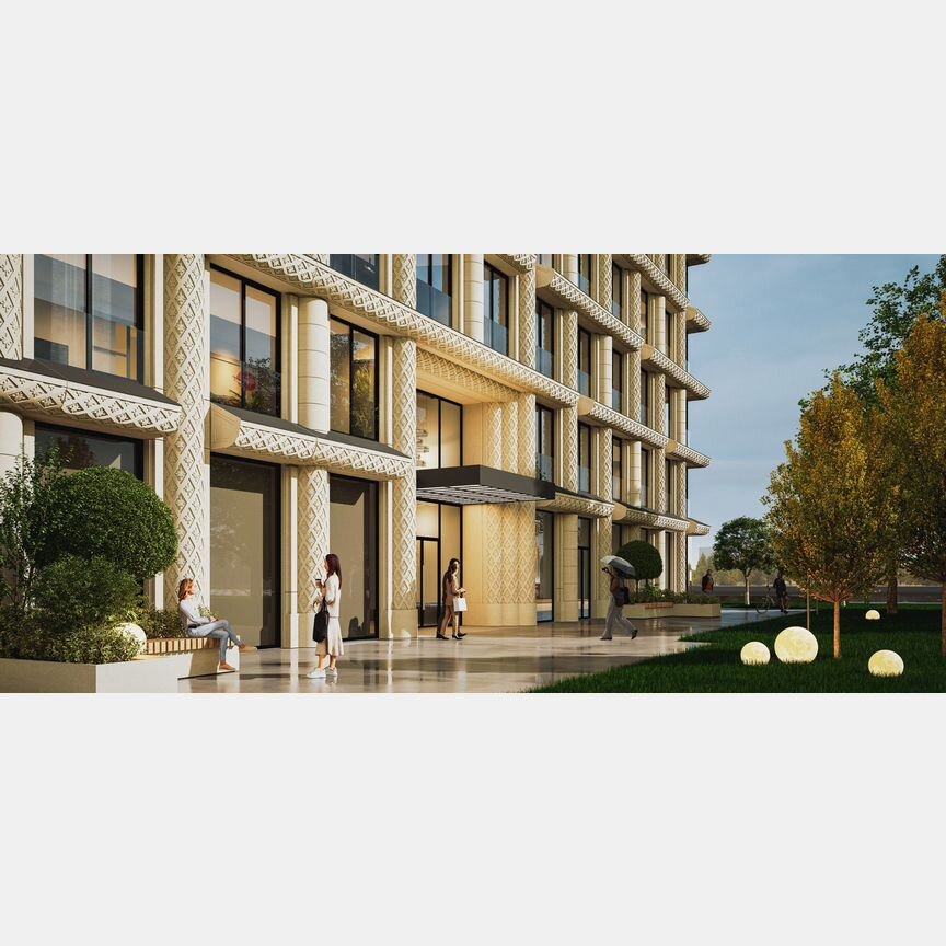 1-к. апартаменты, 45,2 м², 5/8 эт.