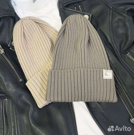 MiAgko - Премиум шапка бини меринос демисезонная