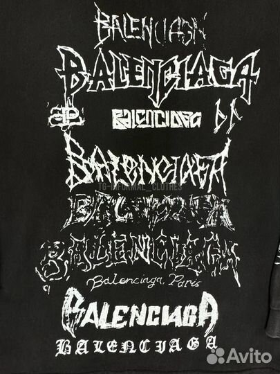 Лонгслив Balenciaga Diy Metal черный
