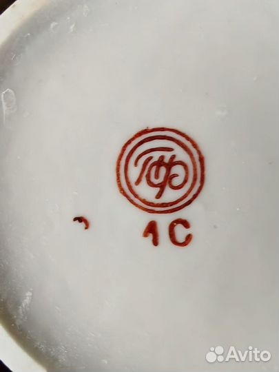 Винтажный сервиз маки, новый 6 персон