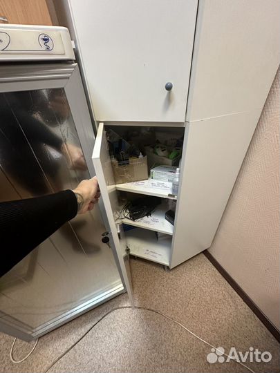 Угловой шкаф офисный аптечный медицинский белый