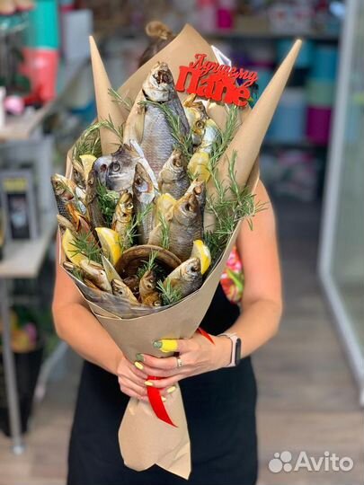 Съедобный мужской букет из закусок