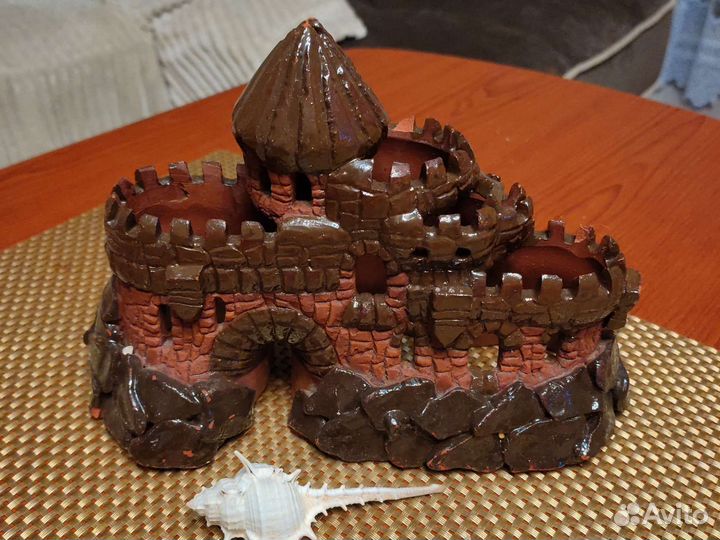 Декор для аквариума. Башня замка