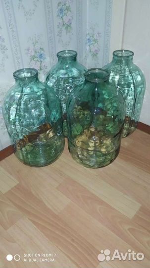 Банка 10 литров стеклянная СССР бутыль(старая)