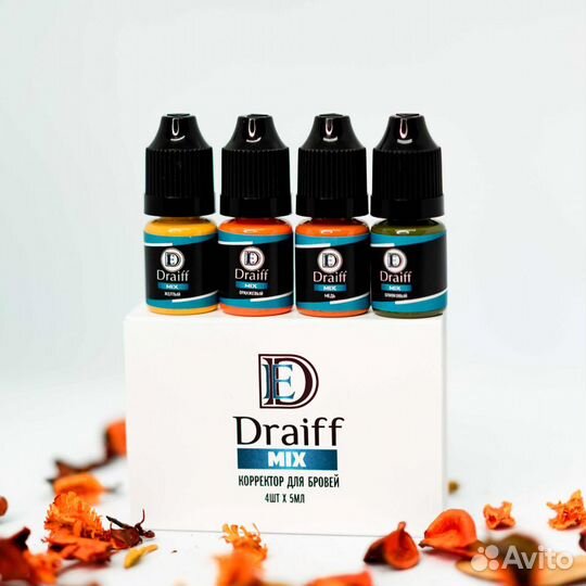 Корректор для татуажа бровей Сет Draiff MIX (6 мл)