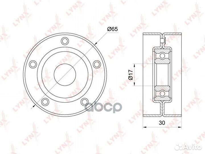 Ролик натяжной приводного ремня PB5275 lynxauto