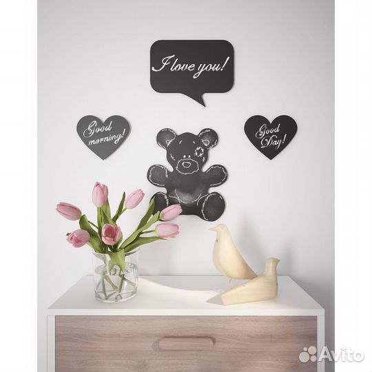 Доска для записей, меловая, самоклеющаяся