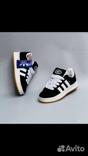 Кроссовки Adidas campus детские 00s black