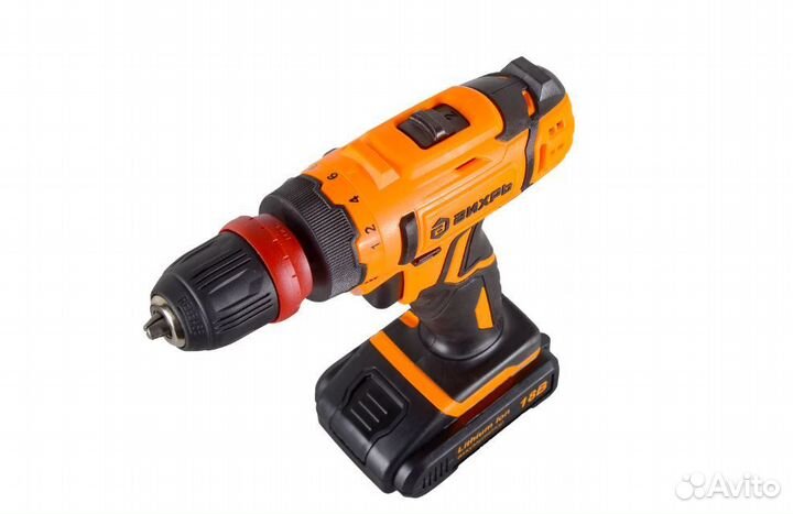 Дрель-шуруповерт аккумуляторная Вихрь да-18Л-2кс